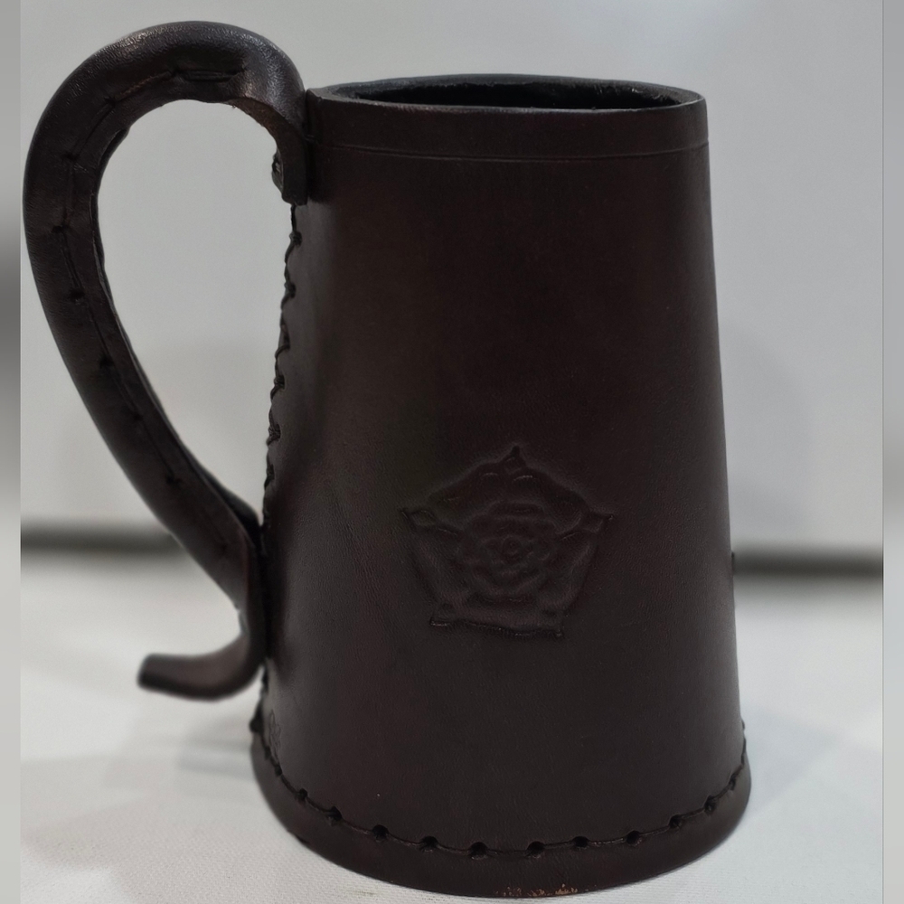 Tudor tankard Leather Drinking Vessel, Tower Of London